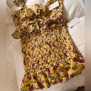 For Love & Lemons Silk Skirt & Top